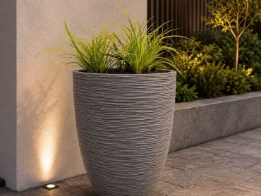 Vaas elegant taupe 